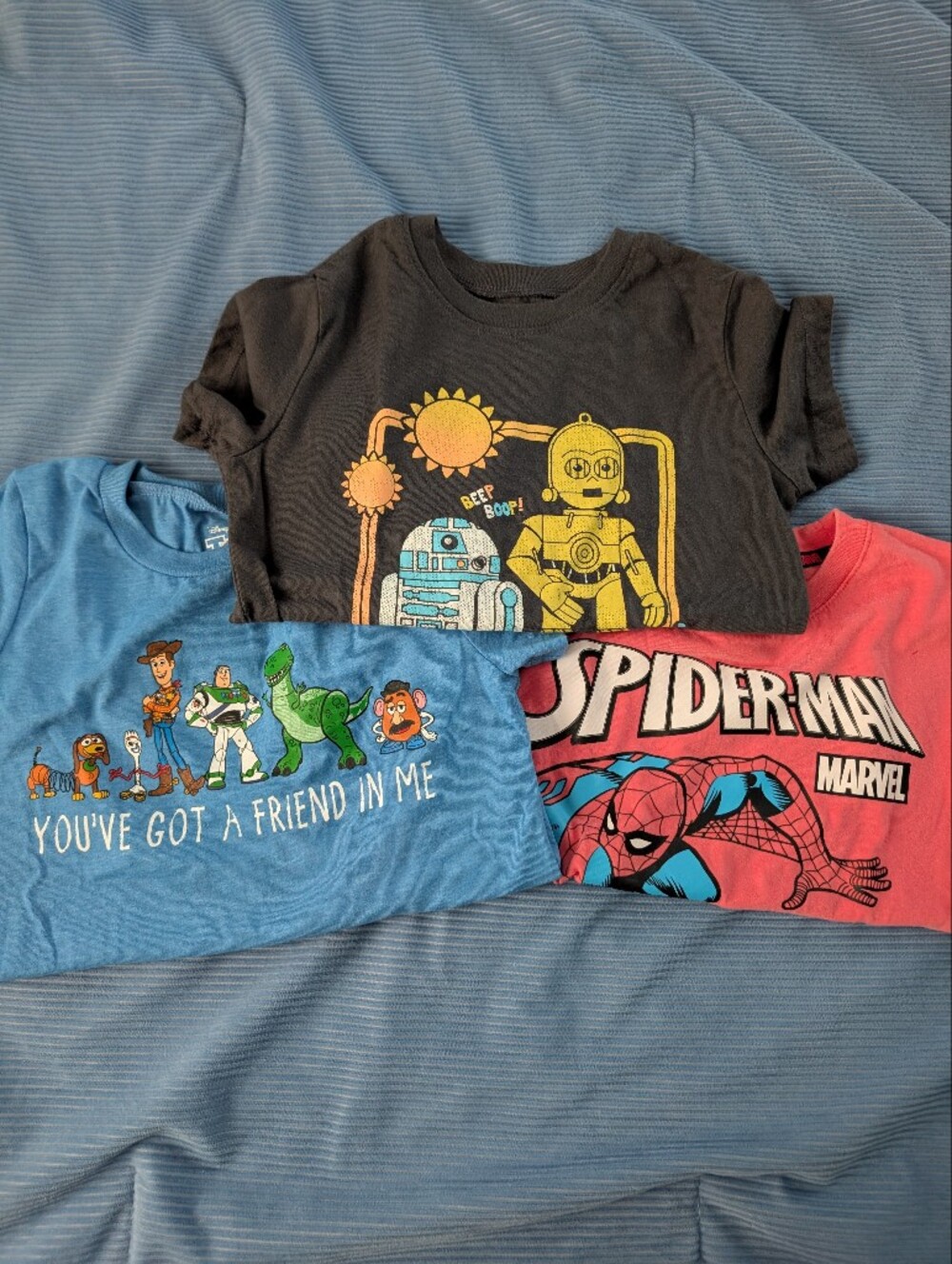 Boys Graphic Tees - Spiderman, Star Wars And Toy Story